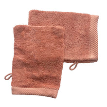 Lot de 2 gants de toilette 16×21 cm – 600 g/m² en 100 % coton peigné