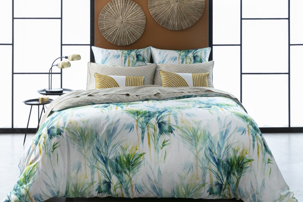parure de lit luxe motifs floraux