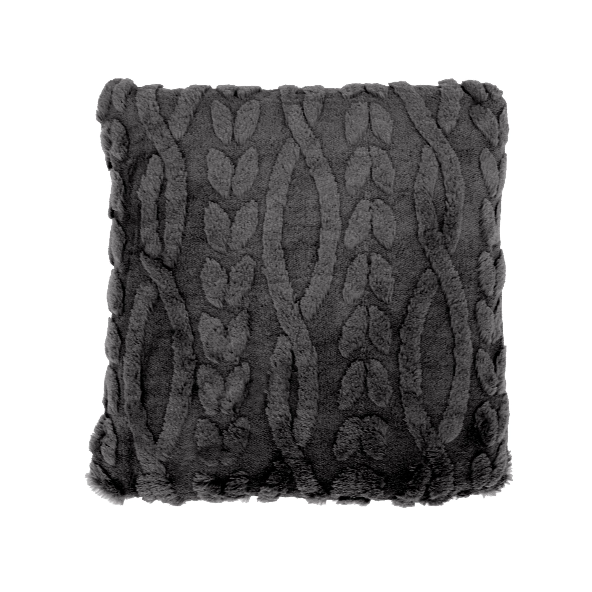 Coussin déco gris anthracite ted lapidus