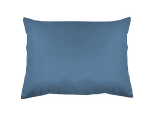 taie oreiller rectangle 50x70 lin lavé bleu jean