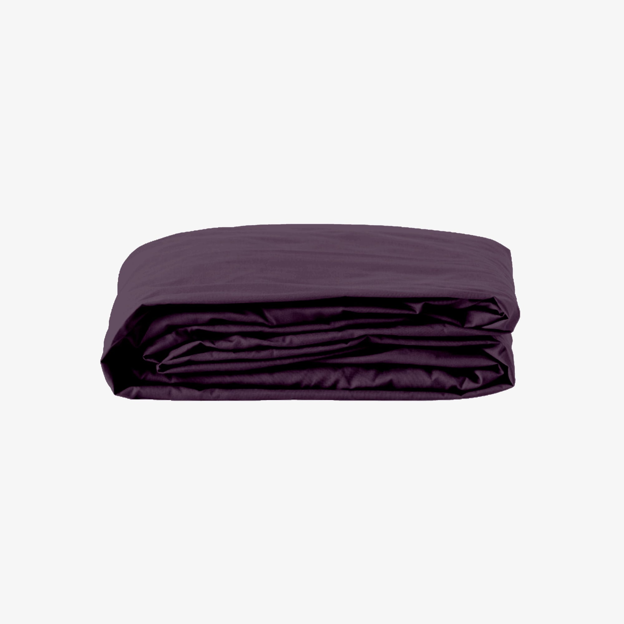 Drap housse bonnet 40cm satin 120 fils aubergine Aubergine 160x200 cm bonnet 40