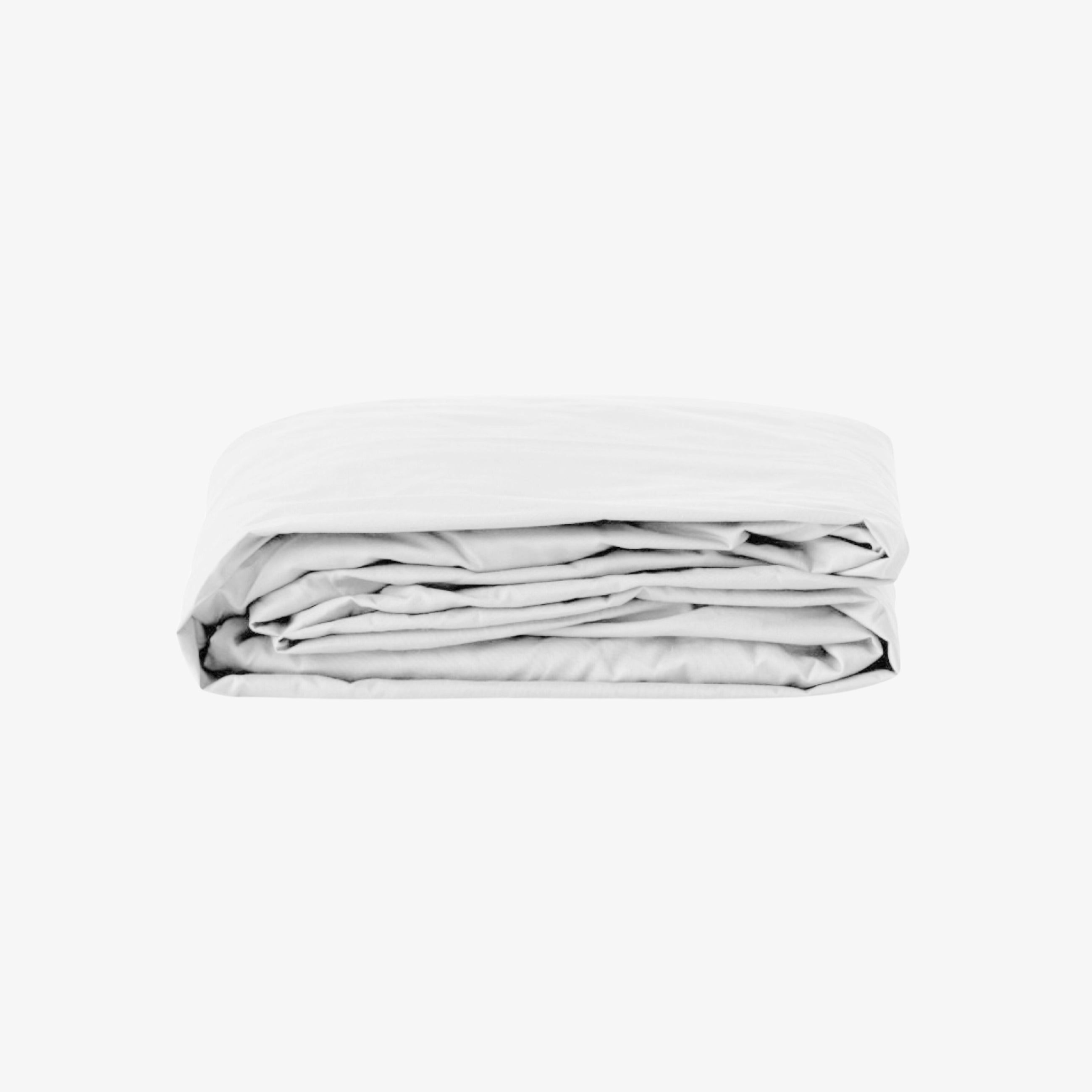 Drap Housse bonnet 40cm Satin de Coton 120 fils Blanc 160x200 cm bonnet 40