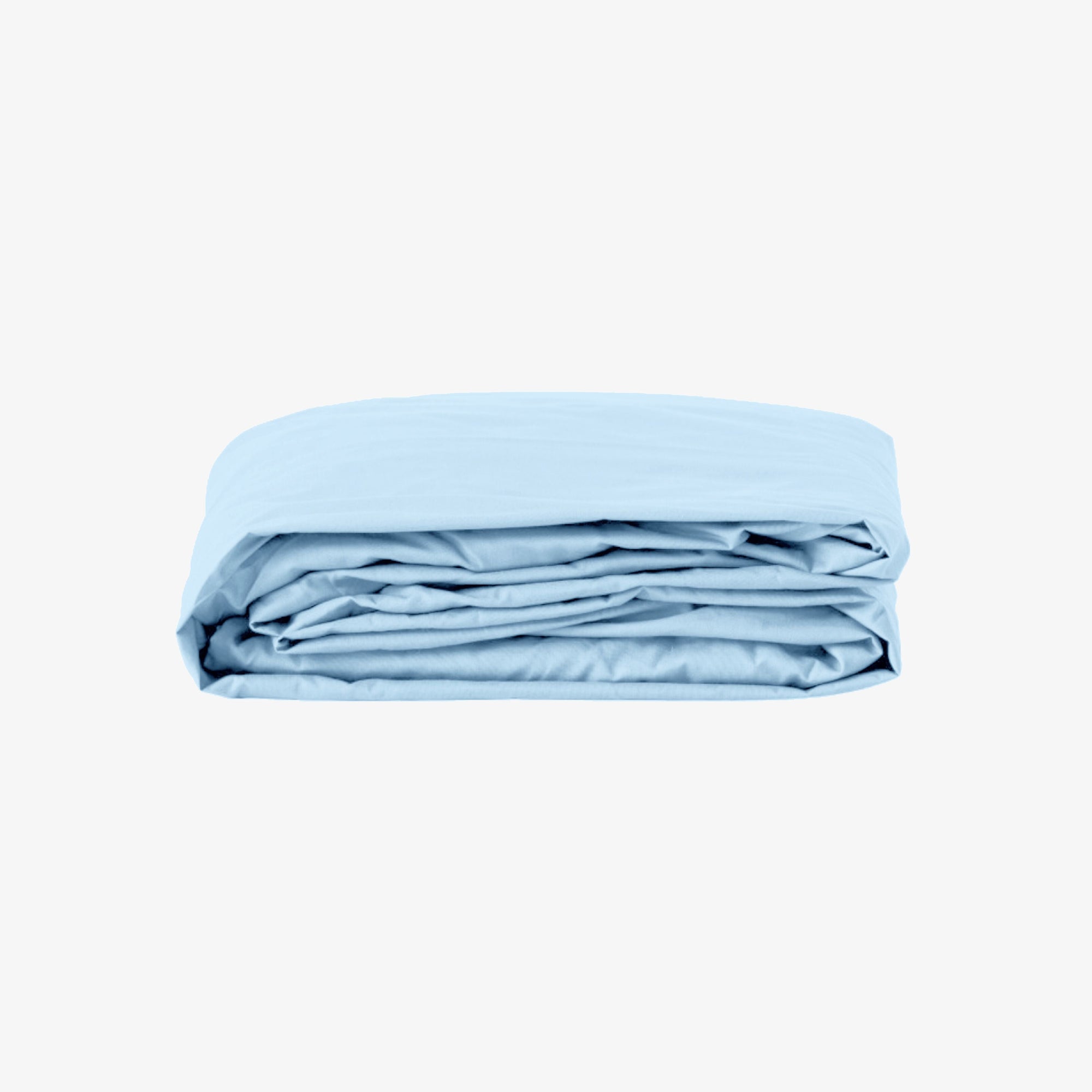 Drap housse percale 80 fils bonnet 30 cm bleu ciel Bleu Ciel 90x190 cm