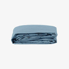Sábana ajustable percal 80 hilos gorro 30 cm azul jean