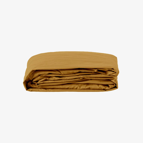 Drap housse bonnet 40cm satin 120 fils bronze