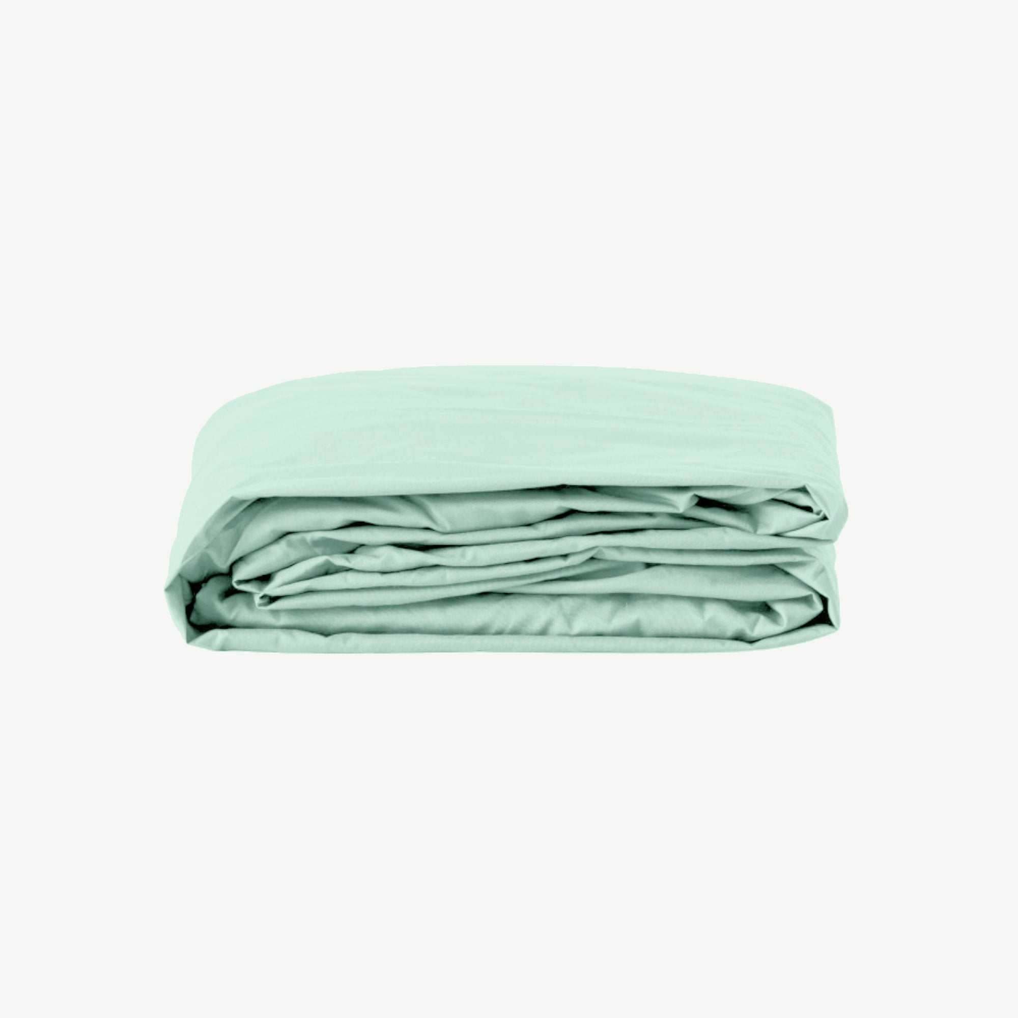 Drap housse percale 80 fils bonnet 40 vert d'eau Vert d'Eau 140x190 cm bonnet 40