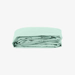 Drap housse percale 80 fils bonnet 40 vert d'eau