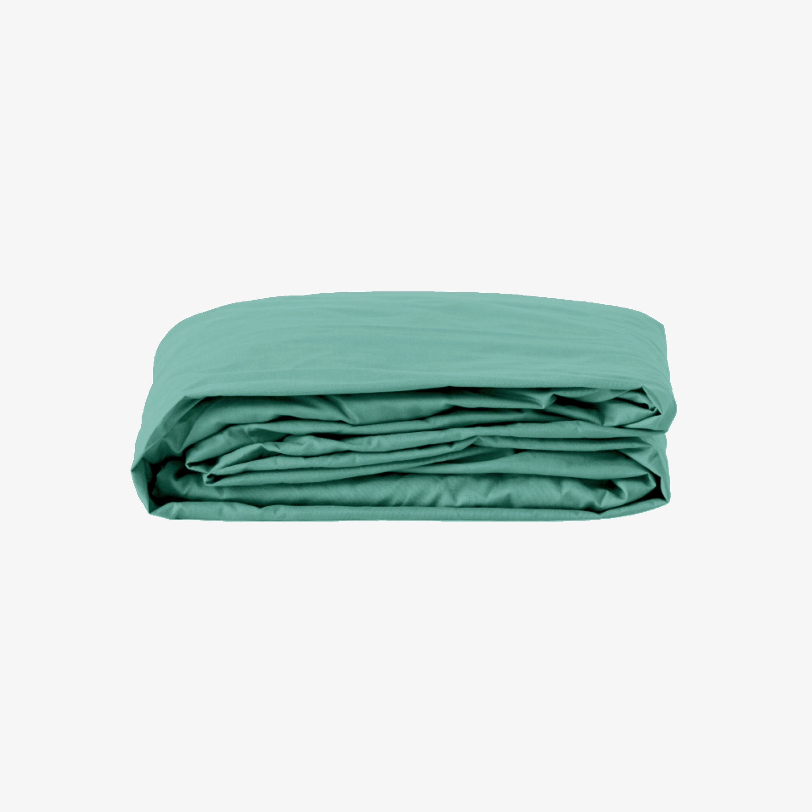 Drap Housse bonnet 40cm Satin de Coton 120 fils Céladon 160x200 cm bonnet 40