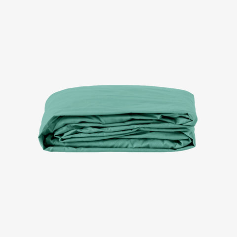 Drap housse bonnet 40cm satin 120 fils celadon