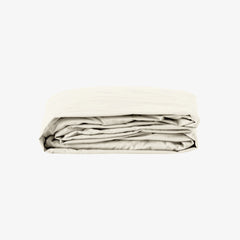 Fitted sheet with 40 cm bonnet satin 120 threads ivory