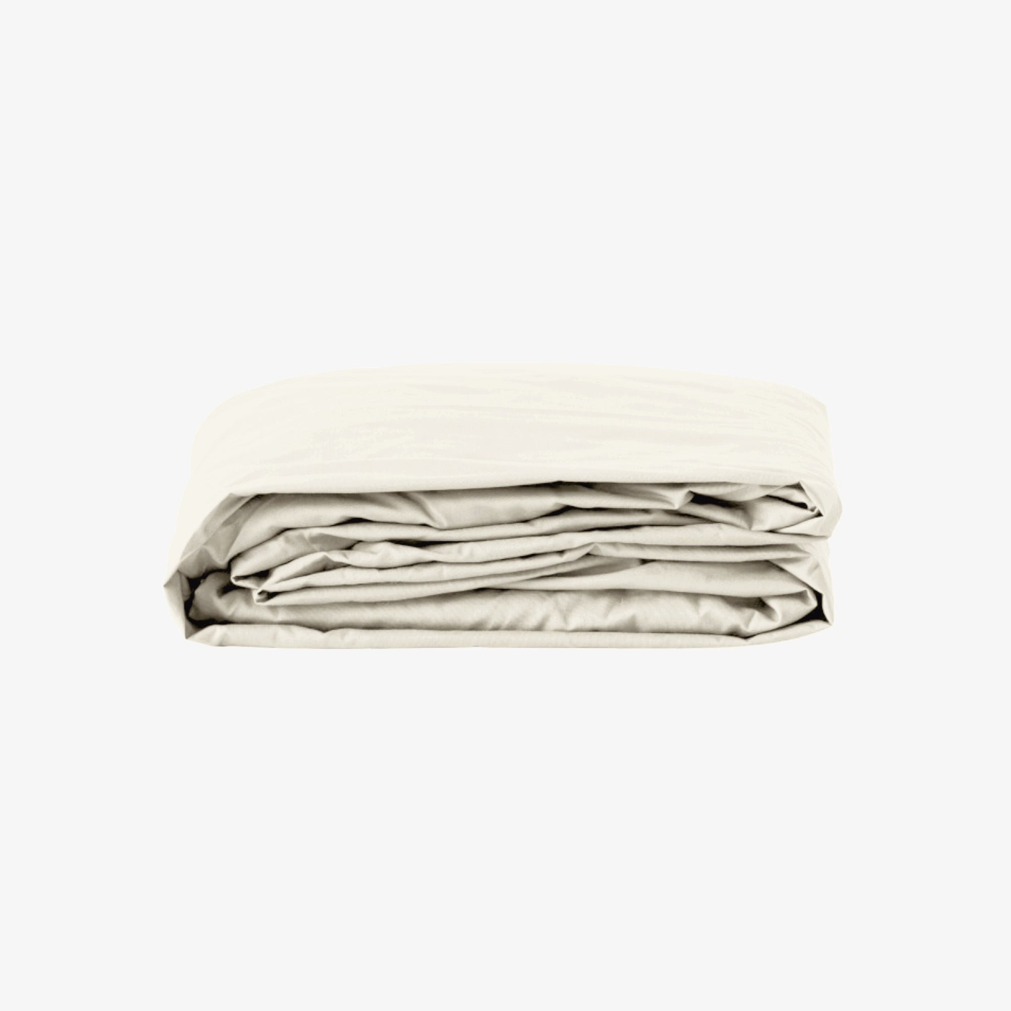 Drap Housse Percale de Coton 80 fils bonnet 40cm Ivoir 140x190 cm bonnet 40