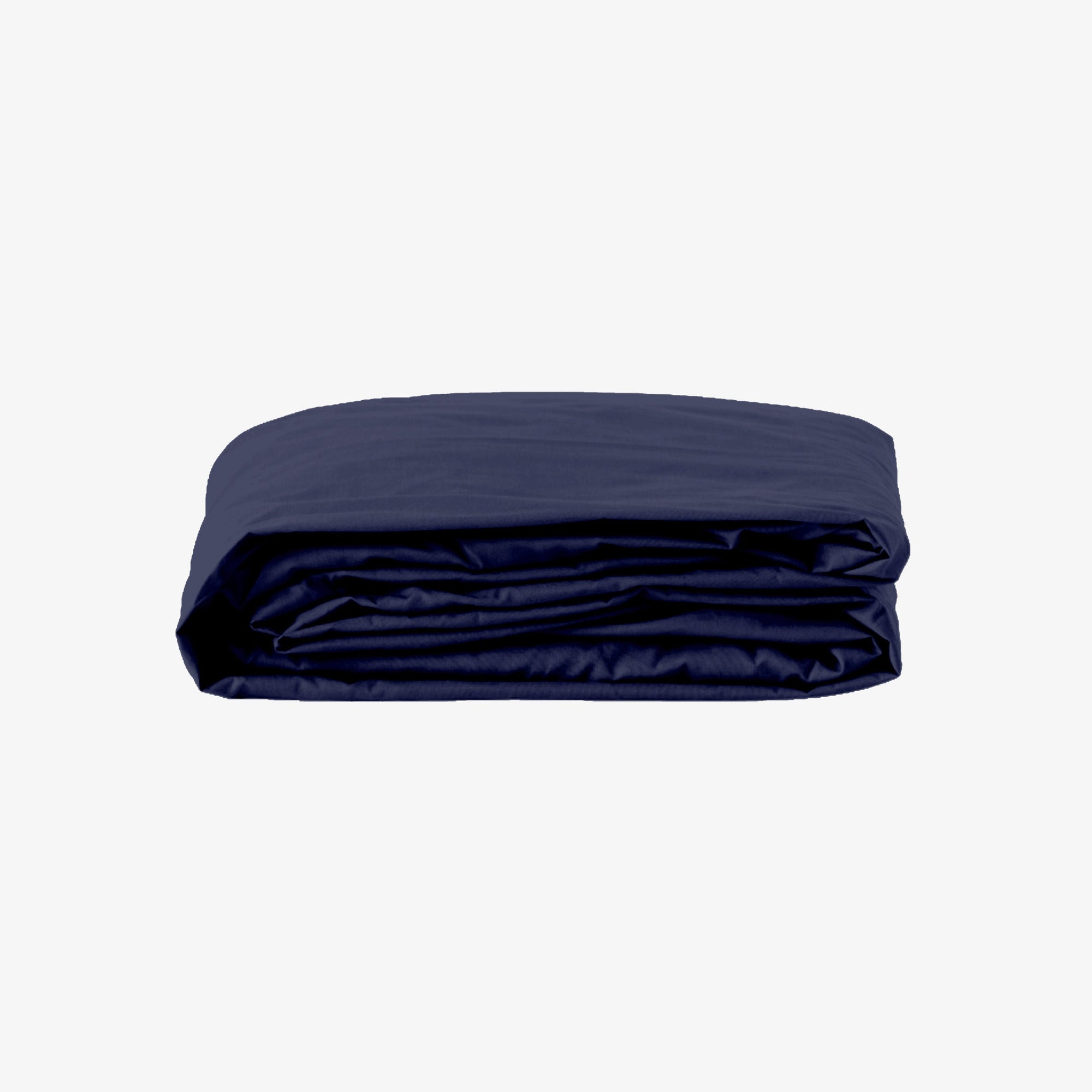 Drap housse bonnet 40cm satin 120 fils marine Marine 180x200 cm bonnet 40