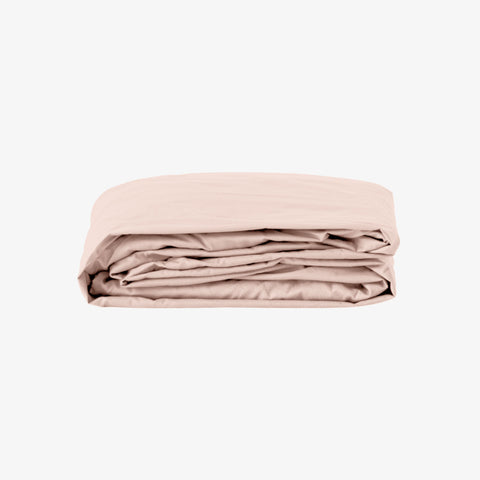 Fitted sheet percale 80 threads 30 cm pink