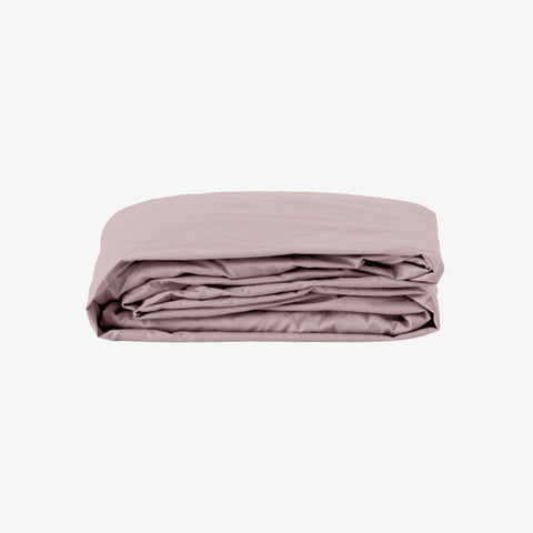 Fitted sheet with 40cm bonnet satin 120 threads violet ice