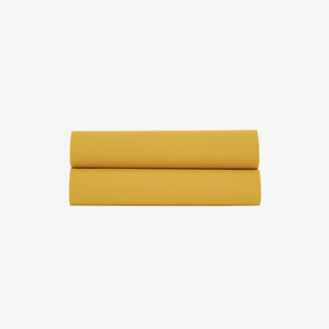 Drap plat satin 120 fils safran Safran 270X300 cm
