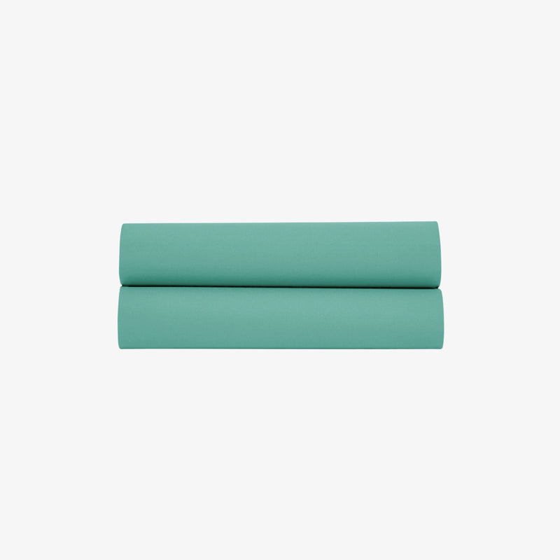 Drap Plat Percale de Coton 80 fils celadon