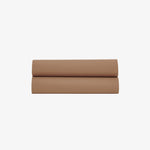 Taupe 80 Thread Count Percale Cotton Flat Sheet