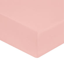 Drap Housse Percale de Coton 80 fils bonnet 40cm Rose Poudré