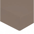 Drap Housse bonnet 40cm Satin de Coton 120 fils Bronze