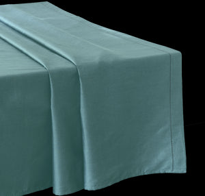 Drap Plat Satin de Coton 120 fils vert celadon