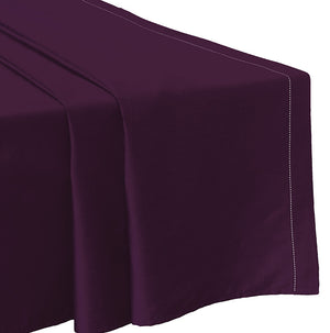 Drap Plat Satin de Coton 120 fils violet haut de gamme