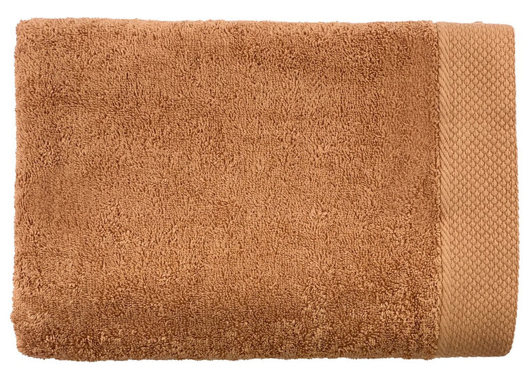 drap bain haut de gamme 100x150 cm couleur camel