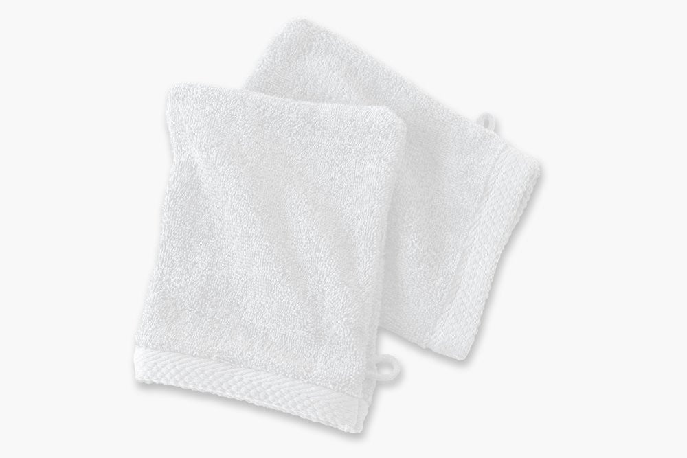 Lot de 2 gants de toilette 16×21 cm – 600 g/m² en 100 % coton