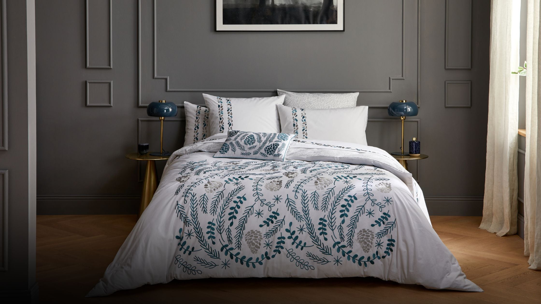 Bedset in katoen, rechthoekig kussensloop, alix bedrukt So'home | La Redoute Bedset in katoen, rechthoekig kussensloop, alix bedrukt So'home | La Redoute