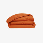 Housse de couette percale de coton 80 fils argile