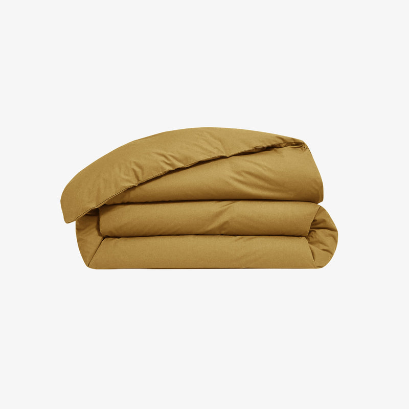 Housse de couette percale de Coton 80 fils bronze