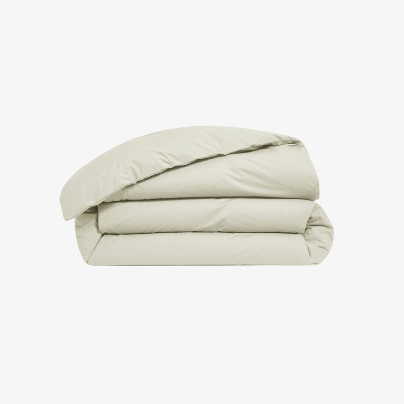 Housse de couette percale de Coton 80 fils ivoire