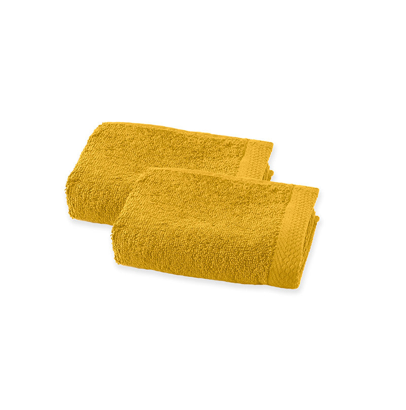 serviette invité petite taille couleur jaune safran