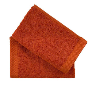 serviette invité haut gamme couleur orange