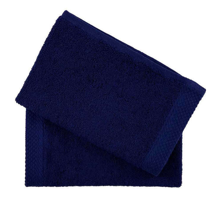 serviette invité 50x30 cm couleur bleu marine