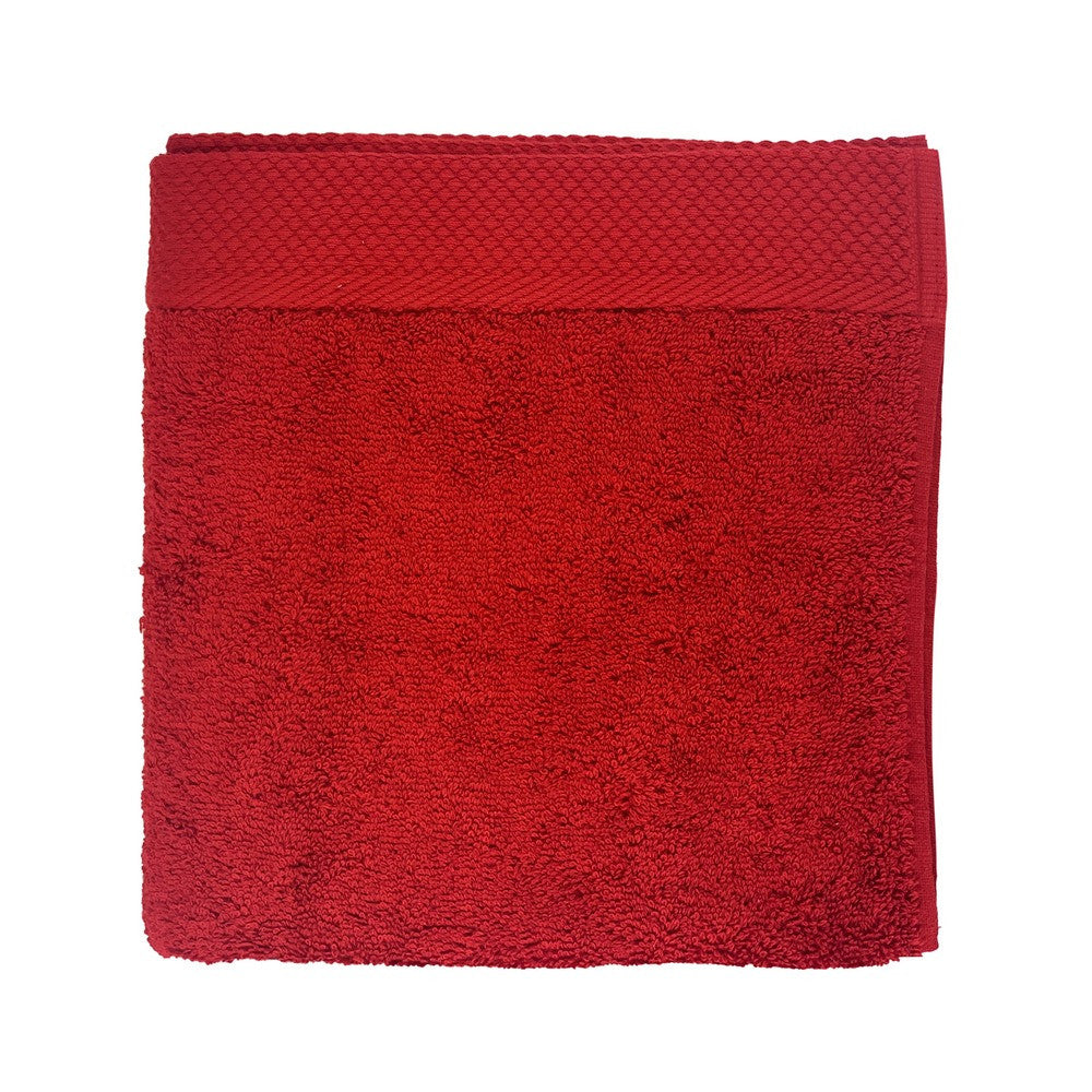 Serviette de Toilette 50x100 Cm Rouge