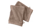 Lot de 2 gants de toilette 16×21 cm – 600 g/m² en 100 % coton peigné