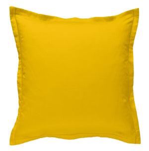 taie oreiller couleur jaune premium 100 coton