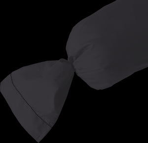 Taie de Traversin 45x190 cm en Satin de Coton 120 fils noir