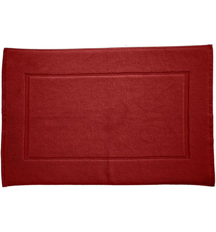 tapis bain 50x80 cm ultra douce couleur rouge