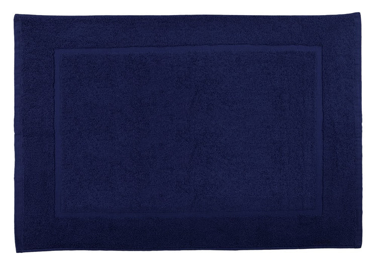 tapis bain haut gamme couleur bleu marine descente bain agreable