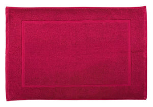 tapis bain super moelleux couleur rouge dimensions 50x80 cm