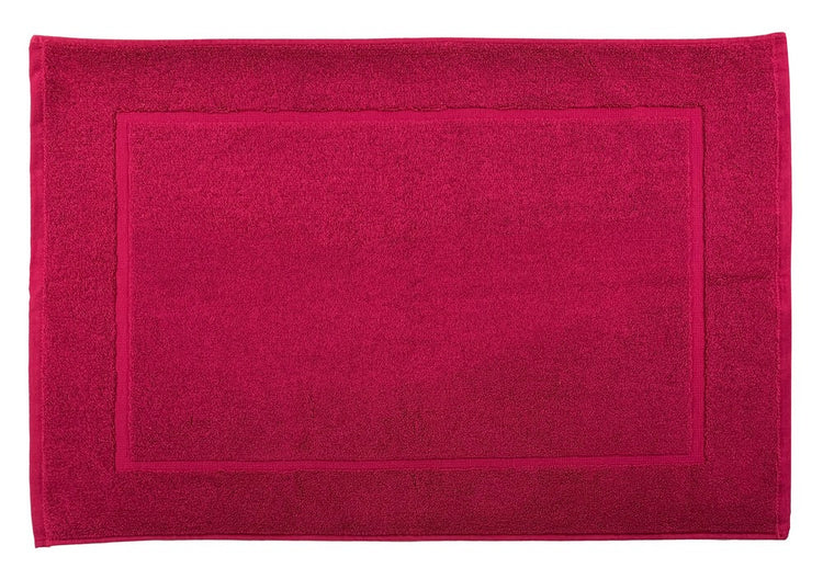 tapis bain super moelleux couleur rouge dimensions 50x80 cm