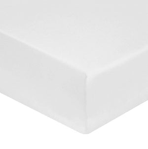 Drap Housse Percale de Coton 80 fils bonnet 40cm Blanc