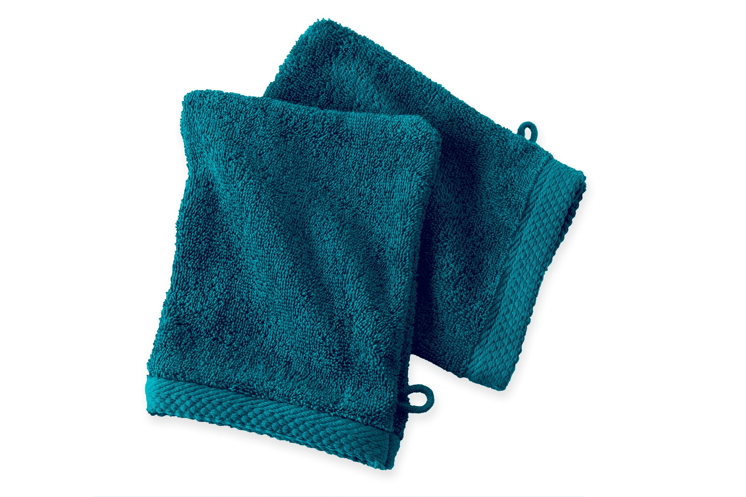 Set de 2 Gants de Toilette 16x21 - Petrole