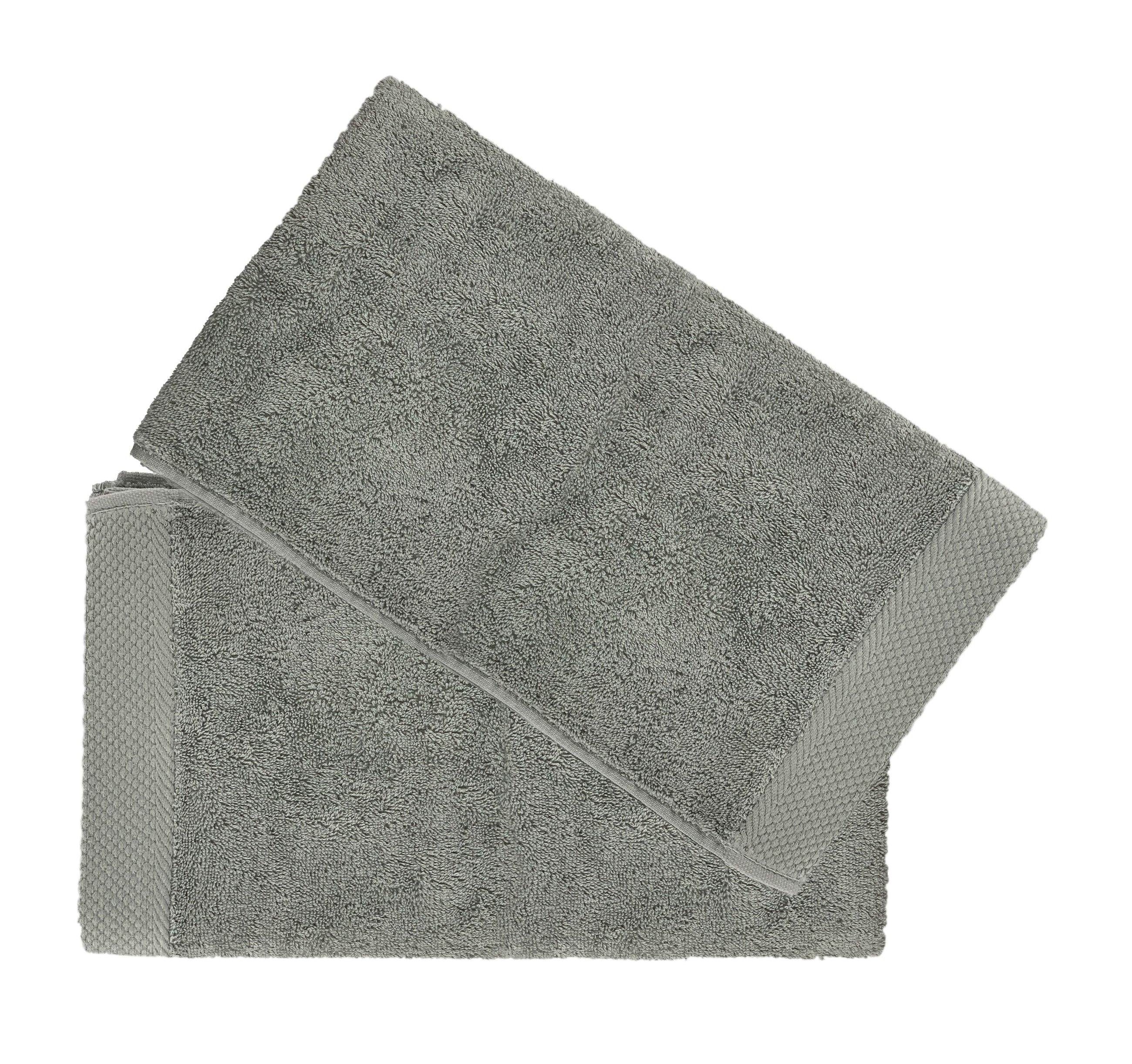 Set de 2 Serviettes Invite 50x30 - Argent