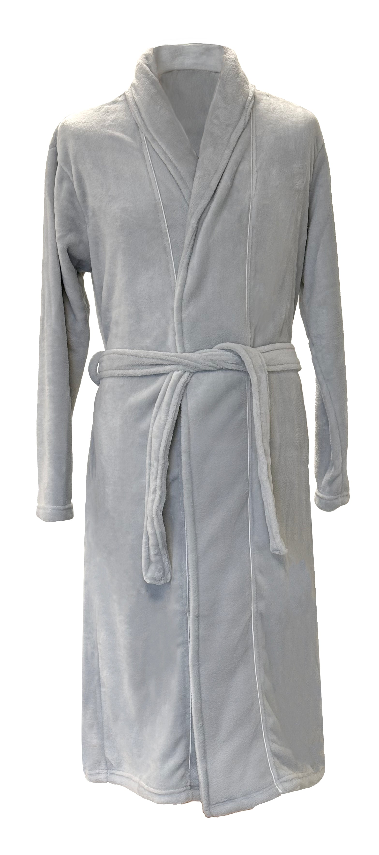 Robe de chambre avec passepoil - Argent