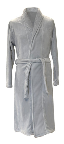 Robe de chambre avec passepoil - Argent