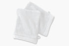 Set de 2 Gants de Toilette 16x21 - Blanc