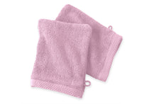 Set de 2 Gants de Toilette 16x21 - Rose-poudre