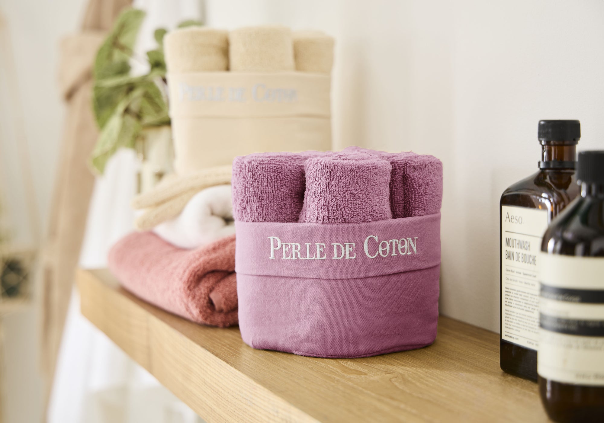 Lot de 6 Serviette 50x30 - Prune